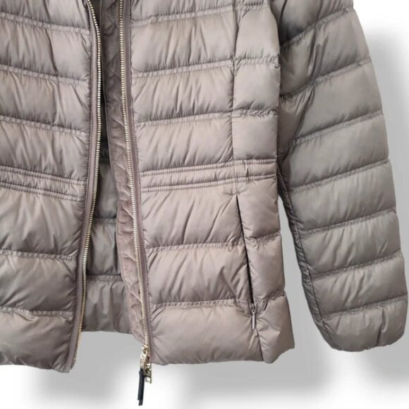 Women's Massimo Dutti Feather Down Jacket – Small, Luxury Grey Puffer - Picture 4 of 4